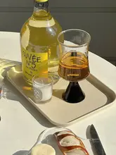 ヴィンテージ感漂うガラス製シャンパンカップ【北欧スタイル・軽やかなデザイン】