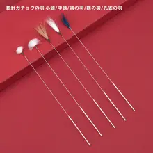 プロ仕様 耳かきセット【銀針・白鹅绒・竹柄・2種の毛棒付き】