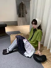 三色のラウンドネックニットTシャツ【極上の柔らかさ・シンプル＆デザイン】