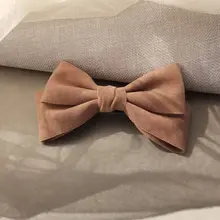 高級感あるリボンデザインの後頭部用バンスクリップ【秋冬用・バネ式・ハーフアップ対応】