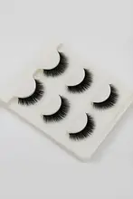 3D立体マルチレイヤーの短いナチュラルタイプのつけまつげ【リアルな交差デザイン】