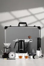 手挽きコーヒーメーカーセット【コーヒーカップ付き・ギフトボックス入り】