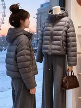 体型カバー効果抜群！グレーのゆったりとした冬用ダウンコート【極上の柔らかさ・スリムデザイン】