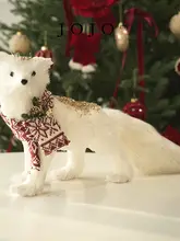 JOJO'S L. PD. サンタクロース伸縮ぬいぐるみ フォックスのクリスマス