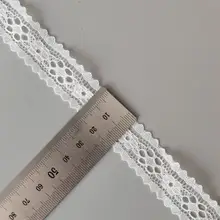 白色無弾性レースエッジ麻紐【ハンドメイド・DIY用・刺繍素材】