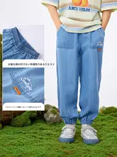 男の子用デニムパンツ【刺繍入り・夏用・通気性・カジュアル】