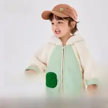 子供用アウター【秋冬用・厚手・フリース・フード付き・暖かい】