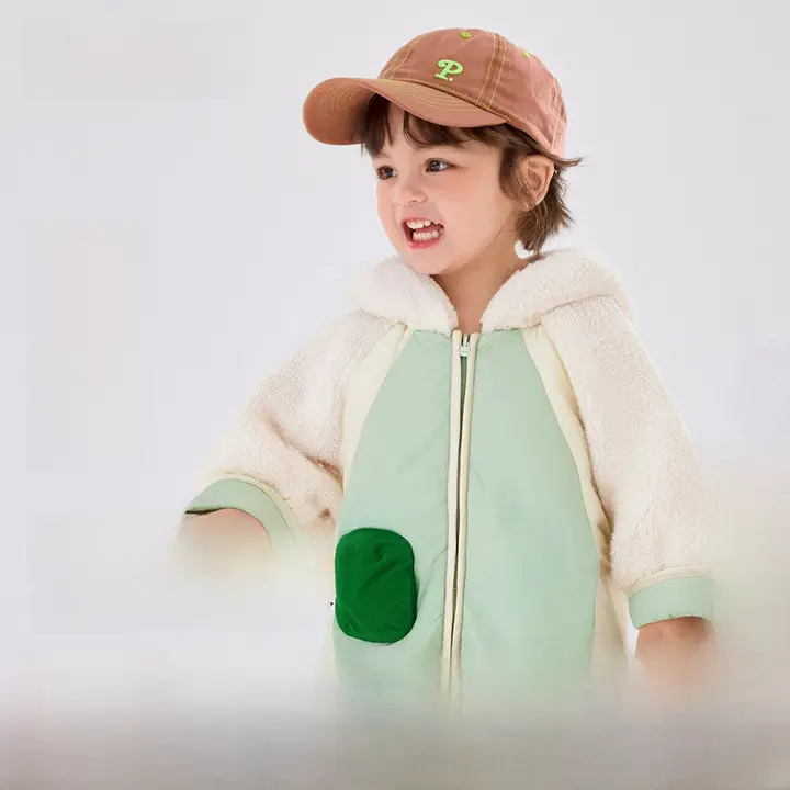 子供用アウター【秋冬用・厚手・フリース・フード付き・暖かい】