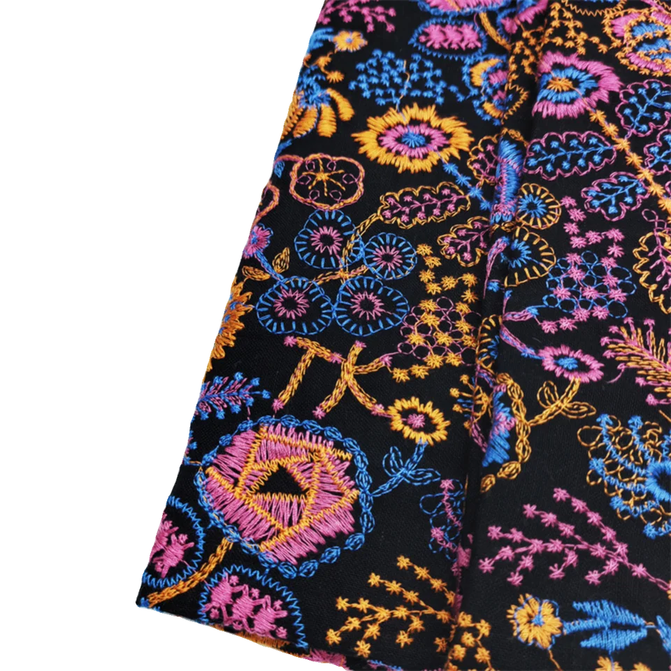 重工刺繍のリネンコットンジャケット【日本式デザイン】