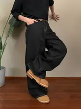 深い青のシンプルなデザイン！スタイリッシュなデニムパンツ【ハイストリート風・長パンツ】