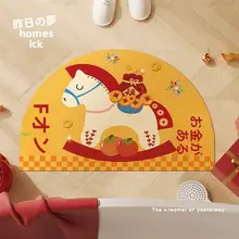 カートゥーンデザインの吸水性バスマット【防滑・耐汚れ・トイレ用】