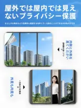 窓ガラスフィルム 目隠し 採光 ワンウェイミラー 外から見えない プライバシー保護 窓ステッカー