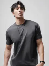 半袖 Tシャツ メンズ 冷感 コットン 薄手 通気性 抗菌 UVカット 防蚊 夏 トップス
