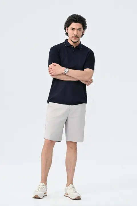JSSD HOMME メンズ夏用シンプルストレートショートパンツ【無地デザイン】