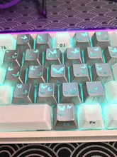 ハートデザインのバタフライキーボードキャップ【対応機種多数・タムキーボード用】