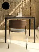北欧風ミニマリストデザインのスタッキングダイニングチェア【背もたれつき・カフェに最適】