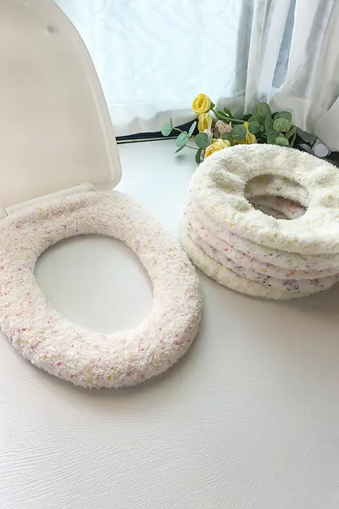 ふんわり全包型トイレマット【冬用・加厚・可愛いデザイン】