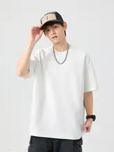 シンプルデザインの半袖Tシャツ【カジュアル・ルーズフィット・ペア用】