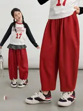 バルーンパンツ キッズ ガールズ 薄手 ゆったり ルーズ カジュアル 春物 デイリー
