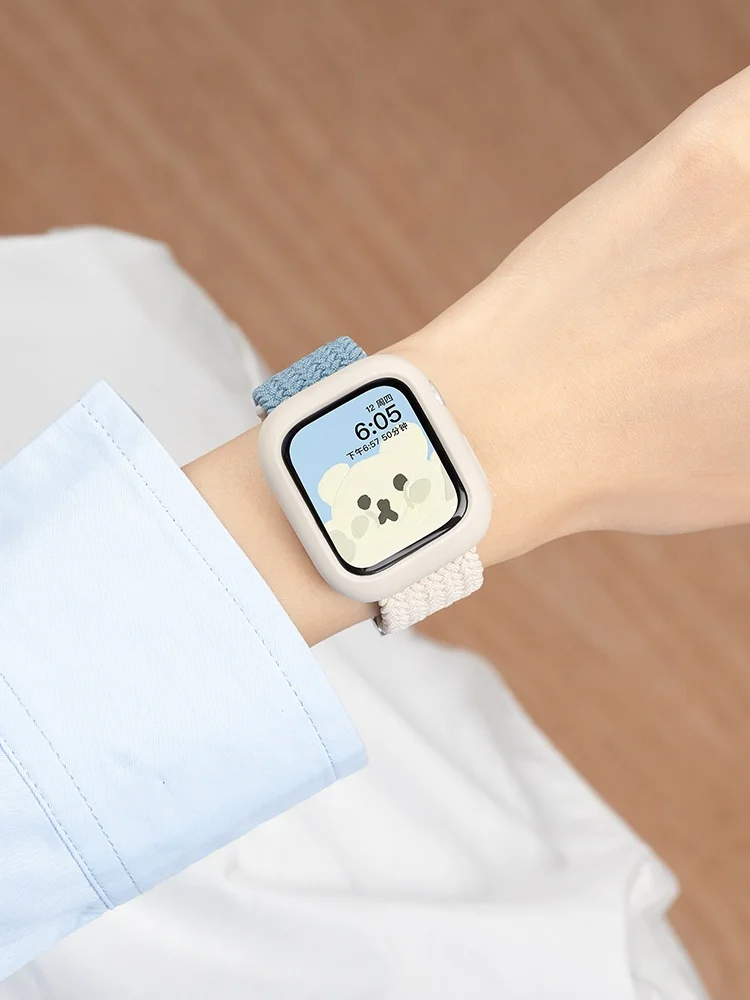 プライムデー Apple Watch バンド：ウィーブデザインのカラフルニット表帯が実用性とデザインを両立