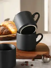 陶器製 シンプルなカフェマグカップ【北欧インス・家庭用・ラテ用】