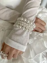 エレガントな魅力を引き立てる仿珍珠ハンドバンド【多層環状・女性用】（セットアップ対応）