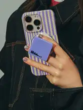 シンプルなデザインのマグネット式スマホスタンド【高品質・クリア素材】