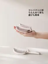 折りたたみ可能な高いトップデザインの頭皮マッサージブラシ【ボリュームアップ・女性用】