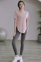 レディース スポーツTシャツ【フィットネス・・丈長デザイン・短袖】