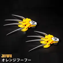 コスプレ用立体爪道具【橘色・ユニークデザイン】