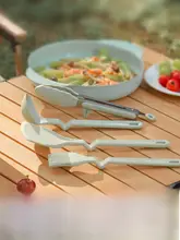 BakerStone シリコン製 アウトドア調理器具セット【フライ返し・お玉・携帯用・キャンプ用】