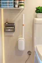 壁掛け式使い捨てトイレブラシ【隅々まで掃除できる・トイレ用クリーニングツール】