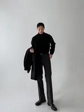 スラックス メンズ ストレート シンプル きれいめ 上品 ビジネス 通勤 着回し 春 秋