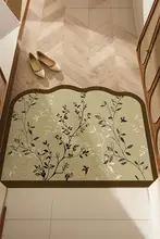 新中式デザインのヴィンテージ風玄関マット【防滑・高級感あり】