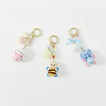 かわいいペットデザインのロッククリップ【創意のキーホルダー・ファッション小物】