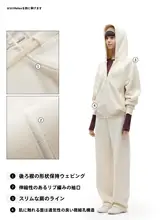 Bananain ユニセックス 春秋用外套【フード付き・フィット・カーディガン】（セットアップ対応）