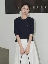 ニットベストカーディガン【レディース・小柄向け・秋用】（セットアップ対応）