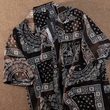 レトロデザインのカシュクール柄半袖シャツ【ユニセックス・ハワイアンスタイル】