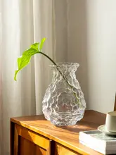フラワーベース 透明ガラス デザイン性 生け花 水耕栽培 リビング テーブル インテリア オブジェ 上品