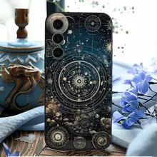 宇宙星座デザインの三省のスマートフォンケース【Galaxy S24/S25/S23対応・浮き彫り・全包型シリコン】