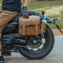西骑者 バイク用リアサイドバッグ【旅行用・ダブルポケット・取付簡単】