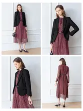 洗練されたデザインのスーツワンピース【通勤スタイル・女性用・二部構成】（セットアップ対応）