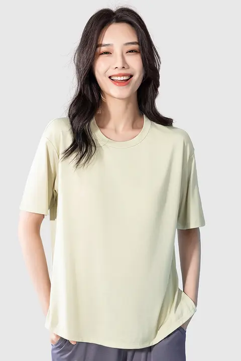 夏用ルーズフィットパジャマ【胸パッド付き・Tシャツ・ショートパンツ】（セットアップ対応）