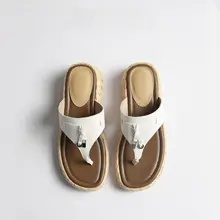 羊皮製の厚底ウェッジソールミュール【春夏用・滑り止め・快適】