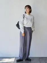 秋冬新作のファッションニットトップス【タートルネック・長袖・リブ編み・ゆったりフィット】
