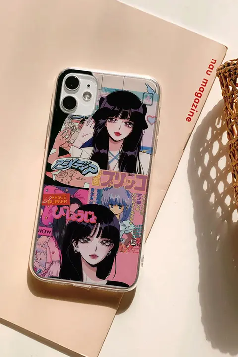 かわいいデザインのスマートフォンケース【二次元スタイル・柔軟性あり・iPhoneおよびAndroid対応】
