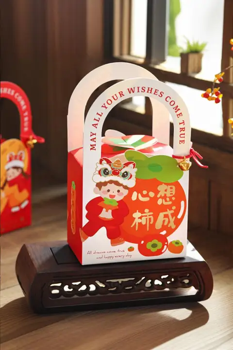 新年向けのお菓子ギフトボックス【クッキー・キャラメル・空盒】
