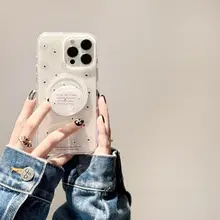YUMIN SKY 青い花柄のiPhoneケース【iPhone対応・防衝撃・マグネットスタンド付き】