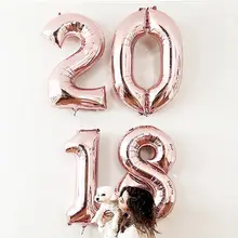 バルーン【ローズゴールド数字・誕生日パーティー用・装飾・撮影小道具】