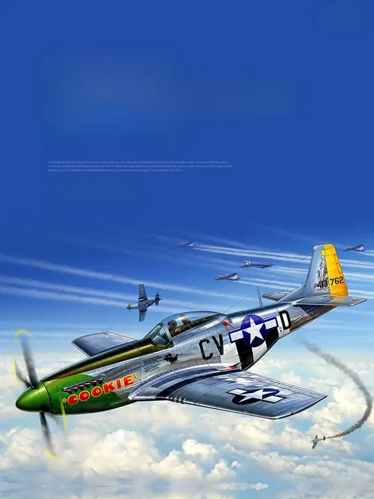 P51Dムスタング模型【プラスチック製・組み立てキット】